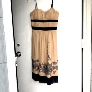 BCBG Paris vintage glam midi cocktail dress